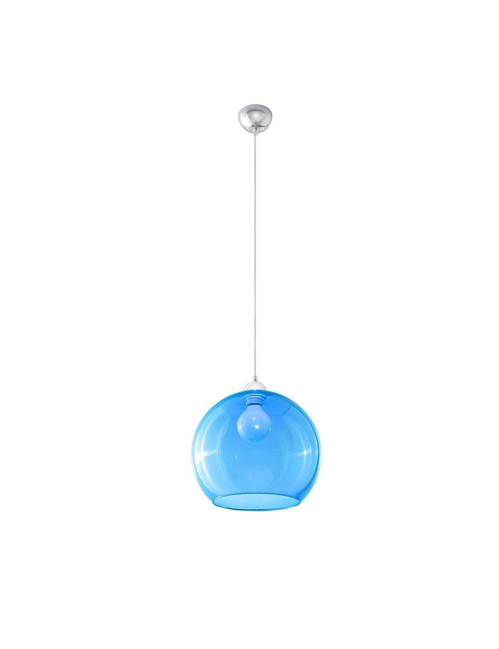 Lampa Wisząca BALL Błękitna