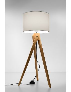  Lampa stojąca LEGNO 1 naturalne drewno