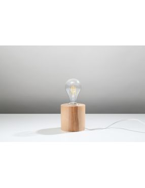  Lampa biurkowa SALGADO naturalne drewno