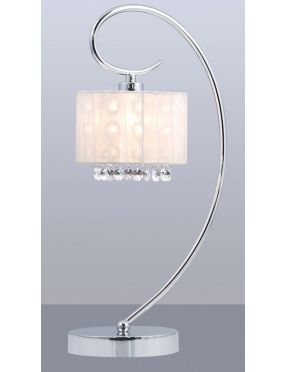 Lampka nocna biurkowa dekoracyjna Span 1 biały Italux