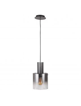 Lampa wisząca nowoczesna szklana Javier czarna 1 Italux MD17076-1A BK