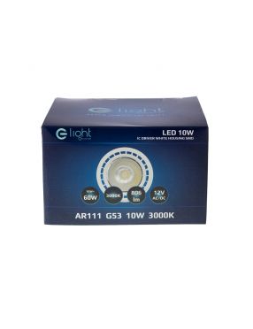 Żarówka led AR111 - 10W G53 3000K/ biała Eko-Light