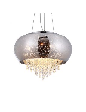 Lampa Wisząca z kryształkami glamour 50 cm STARLIGHT 4xE14