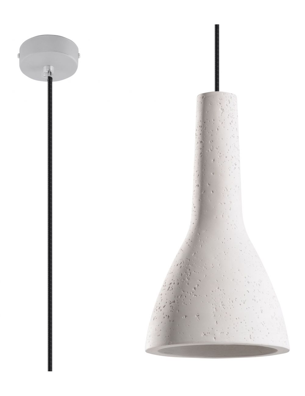 Lampa wisząca pojedyncza betonowa cement loftowa Empoli Sollux SL.0280