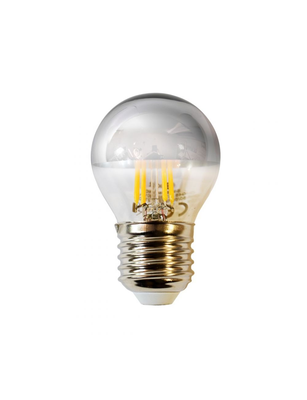 Żarówka filamentowa LED 4W G45 E27 srebrna Eko-Light