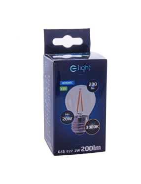 Żarówka filamentowa led 2W E27 G45 2700K Eko-Light
