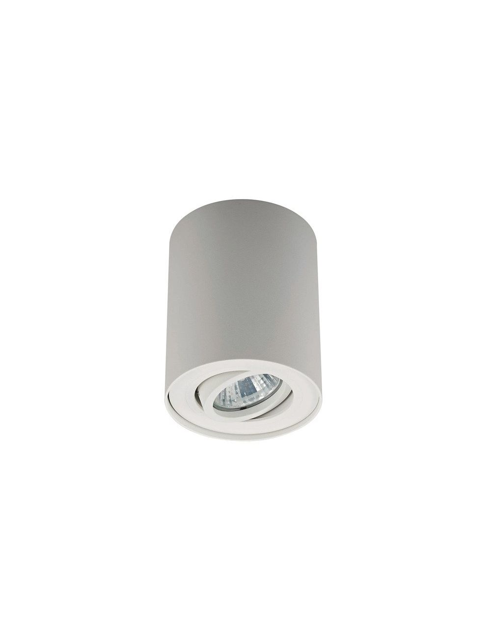 Lampa sufitowa tuba natynkowa spot Rondoc Zuma-line biała 20038-WH