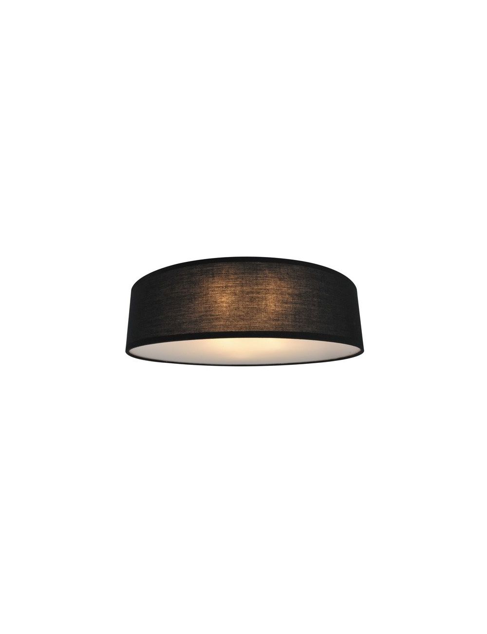 Lampa sufitowa plafon okrągły abażurowy czarny Clara 40 Zuma Line CL12029-D40-BK