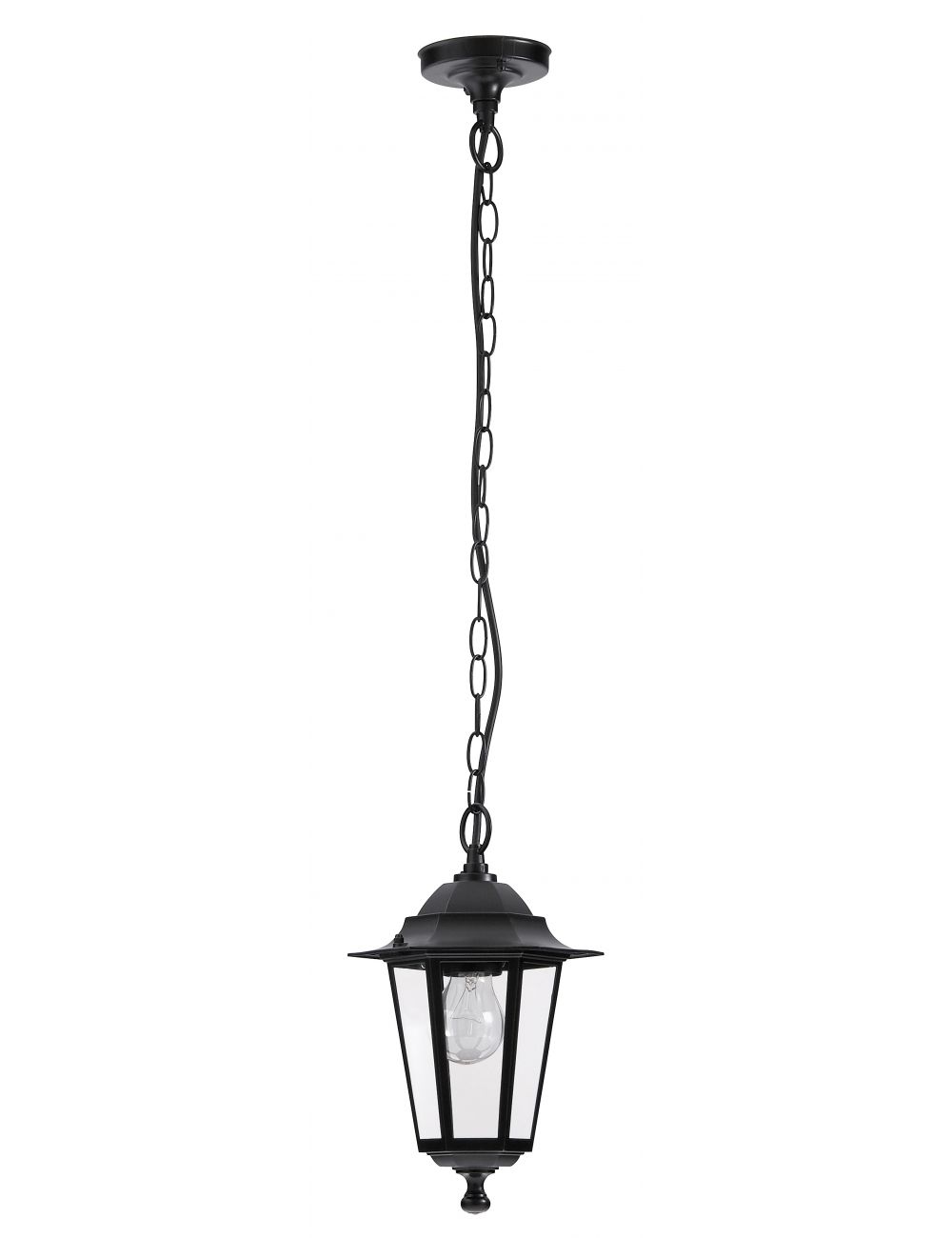 Lampa wisząca ogrodowa zewnętrzna  latarynka czarna Velence Rabalux 8208