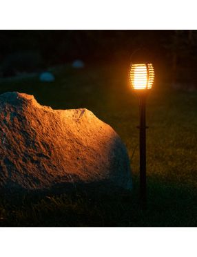 Lampka solarna ogrodowa stojąca imitująca płomień Eko Light