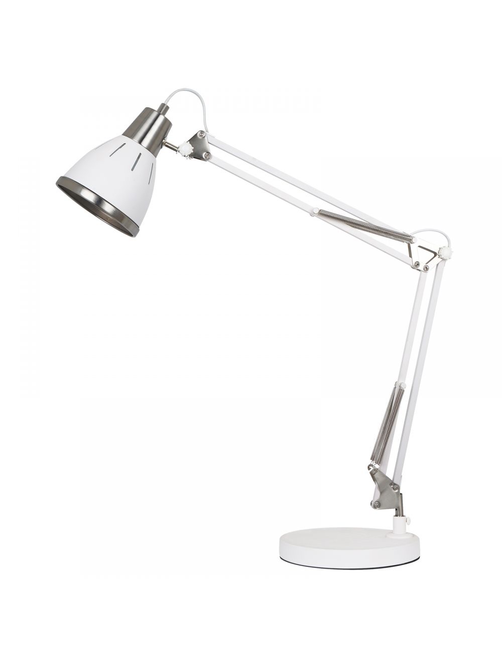 Lampka stojąca biurkowa metalowa biała Jesso Italux MT-HN2145A WH