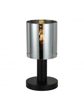 Lampa stołowa gabinetowa szklana  Sardo Italux TB-5581-1-BK+SG