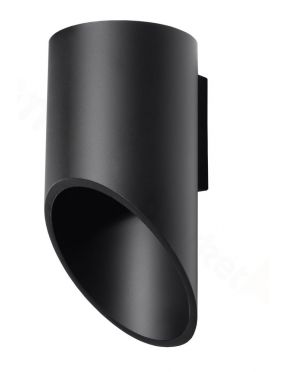 Kinkiet ścienny tuba metalowa  czarny 1 Penne  Sollux SL.0113