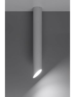 Lampa sufitowa tuba metalowa natynkowabiała 80 Penne  Sollux SL. 0106