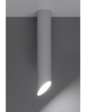 Lampa sufitowa tuba metalowa natynkowa biała 60 Penne  Sollux SL.0105