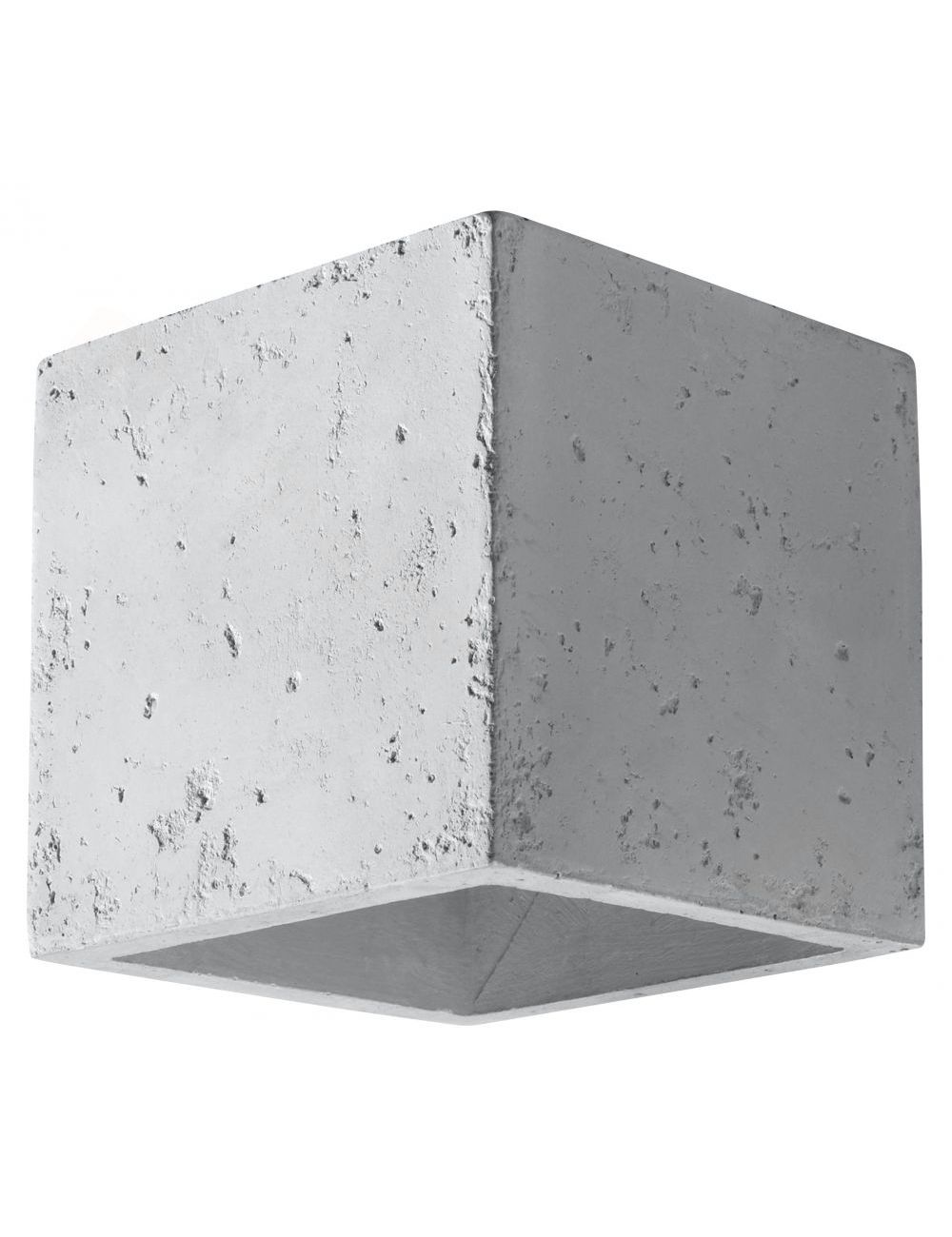 Kinkiet ścienny kwadratowy betonowy kostka Quad  Sollux SL.0487