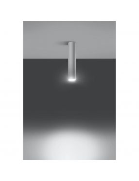 Lampa tuba natynkowa okrągła metalowa biała Lagos Sollux SL.0435