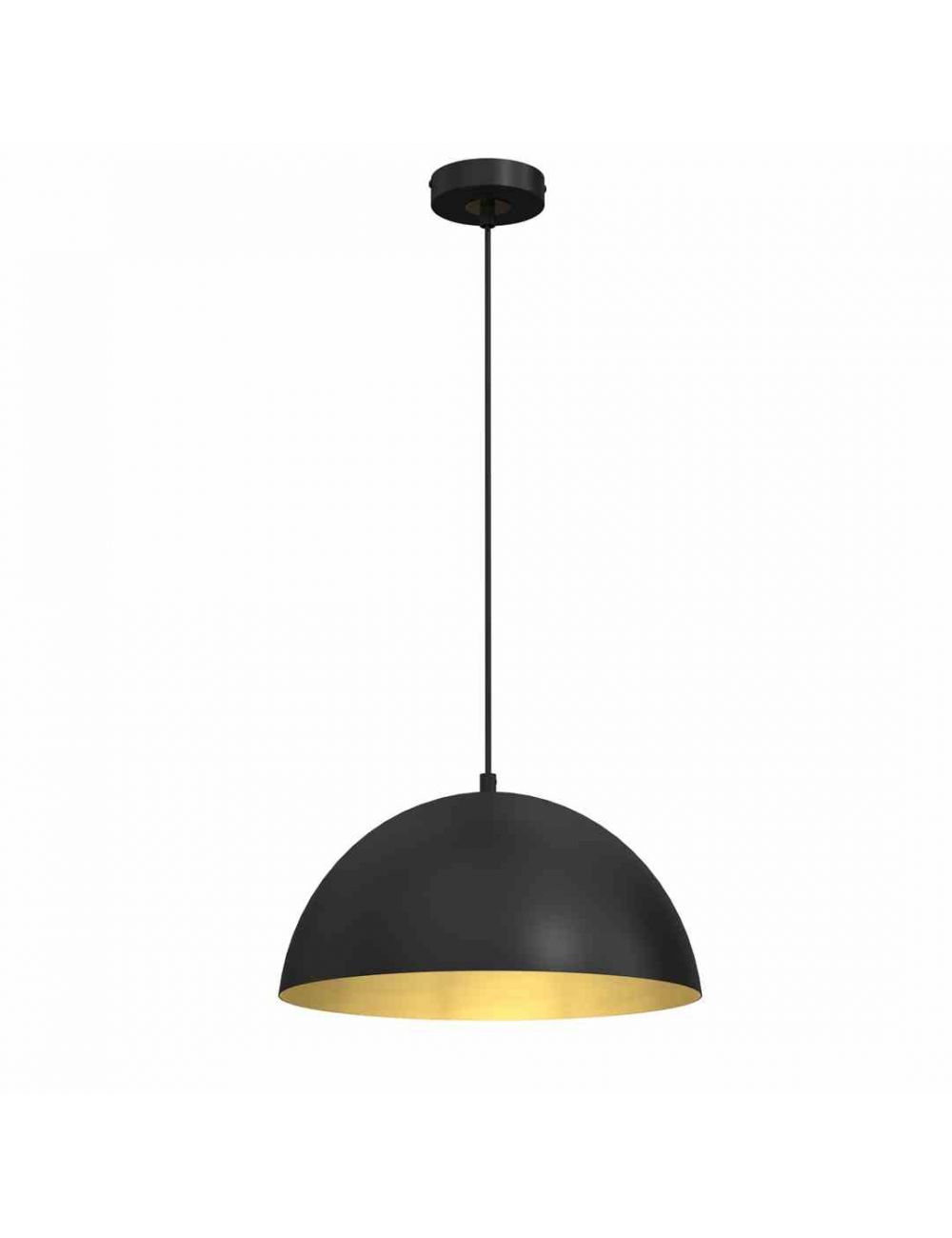 Lampa wisząca BETA BLACK/GOLD 1xE27 35cm