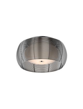 Lampa plafon metalowy z kloszem szklanym srebrny Tango MX1104-2 (silver)