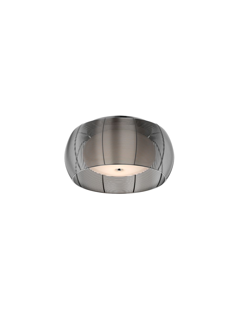 Lampa plafon metalowy z kloszem szklanym srebrny Tango MX1104-2 (silver)