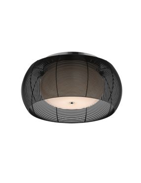 Lampa plafon metalowy z kloszem szklanym czarny 50 cm Tango MX1104-2L (black)