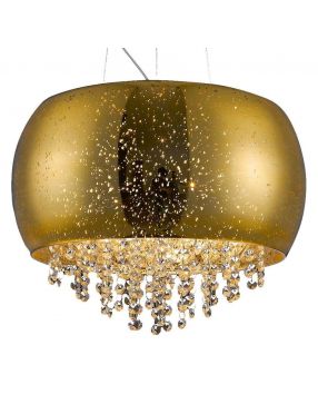 Lampa wisząca szklana nowoczesna kryształowa złota Vista ZumaLine P0076-05K-F4GQ (gold)
