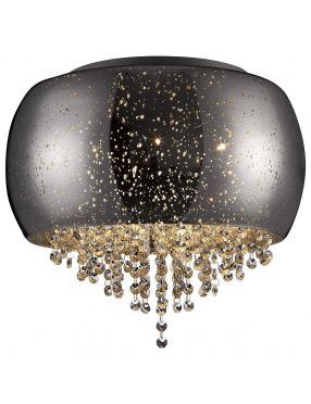 Lampa plafon sufitowy szklany nowoczesny kryształowy chrom Vista ZumaLine C0076-05K-F4GR