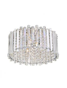 Lampa plafon sufitowy noczesny z kryształkami  szklany Ventus ZumaLine C0465-05C-B5AC