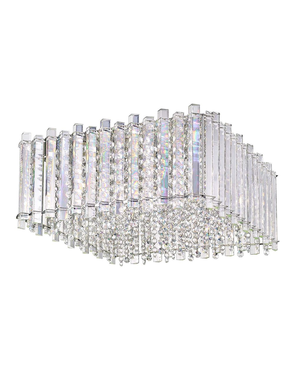 Lampa plafon sufitowy nowoczesny z kryształkami  kwadratowy Ventus ZumaLine C0465-05D-B5AC