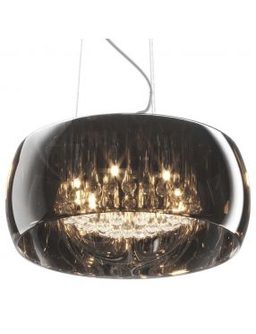 Lampa  sufitowa wisząca szklana chromowa z kryształkami Crystal 50 Zuma Line P0076-06X-F4FZ