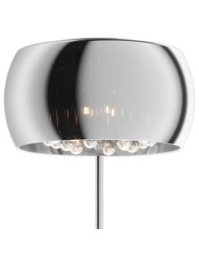 Lampa  stojąca szklana chromowa z kryształkami sople Crystal  Zuma Line F0076-04A-F4FZ