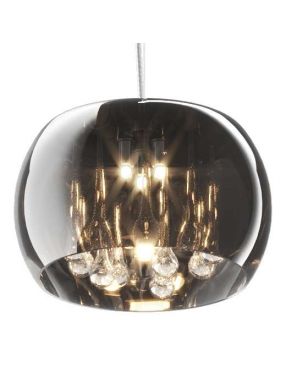 Lampa  wisząca szklana chromowa z kryształkami Crystal glamour ZumaLine P0076-03E-F4FZ