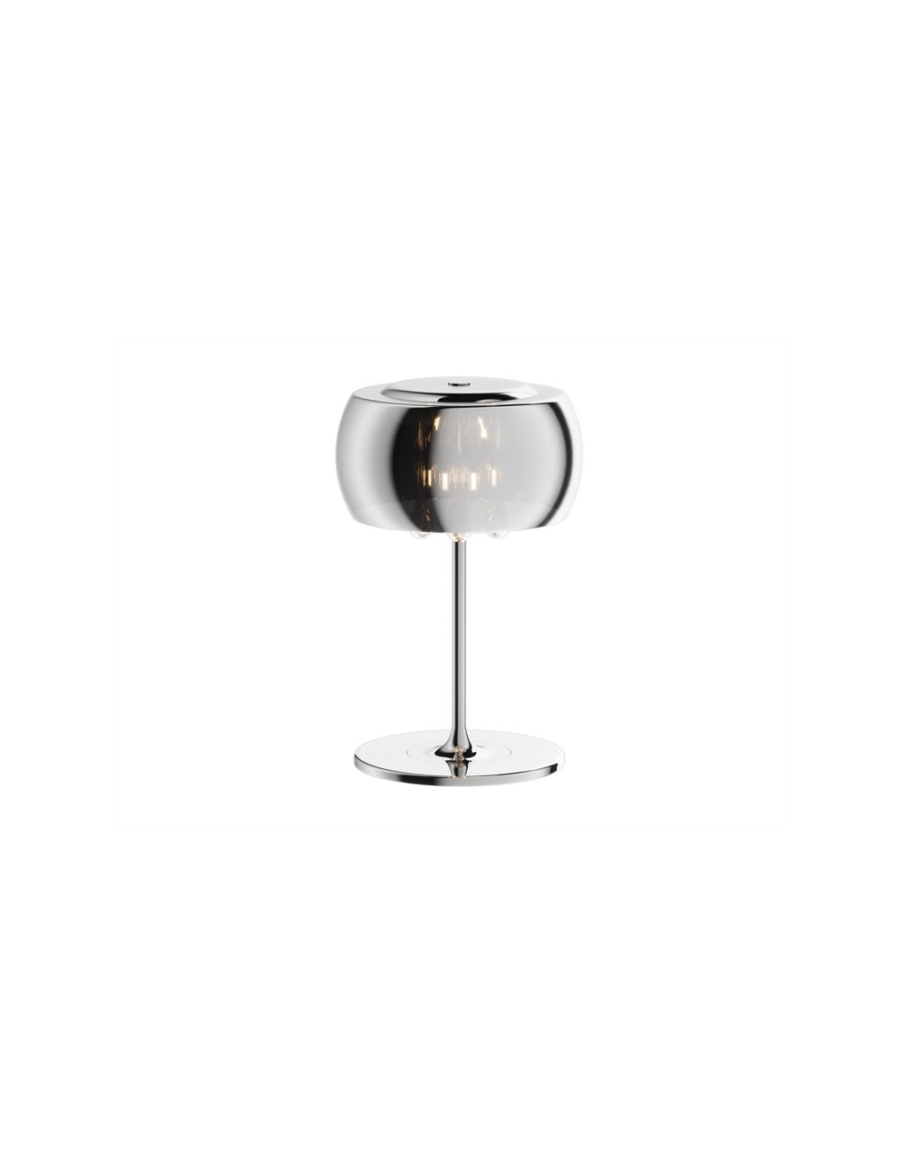 Lampa  stołowa nocna szklana chromowa z kryształkami sople Crystal  ZumaLine T0076-03E-F4FZ