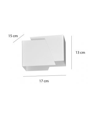 FROST WHITE 940/1 nowoczesny kinkiet ścienny biały LED EMIBIG