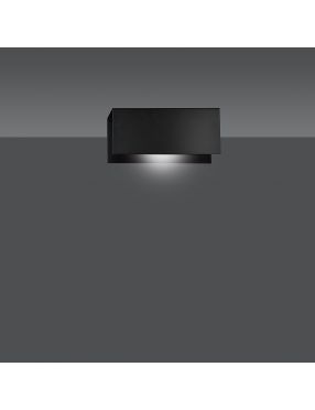 GENTOR K1 BLACK 672/K1 oryginalny kinkiet ścienny czarny LOFT metalowy LED EMIBIG