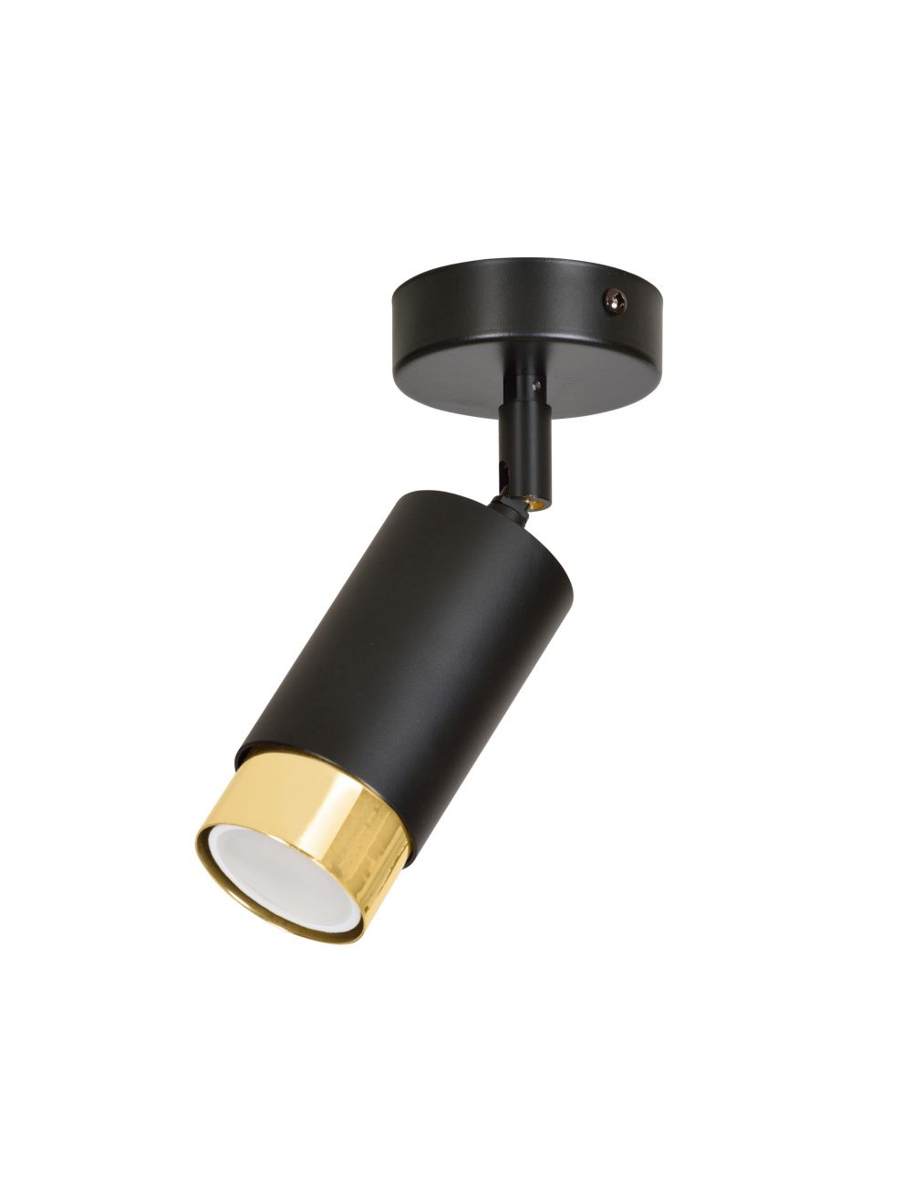 HIRO 1 BLACK-GOLD 965/1 nowoczesny regulowany spot LED sufitowy czarno złoty EMIBIG
