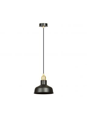 IBOR 1 BLACK 1042/1 nowoczesna lampa sufitowa czarna złote elementy EMIBIG