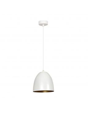 LENOX 1 WHITE-GOLD 411/1 nowoczesna lampa wisząca Biało / Złota EMIBIG