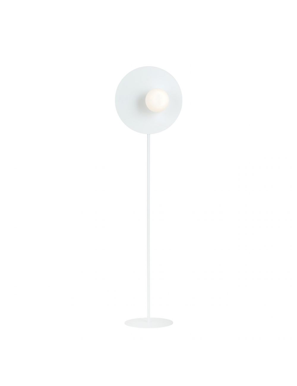 OSLO LP1 WHITE/OPAL 1189/LP1 nowoczesna lampa podłogowa szklany klosz EMIBIG
