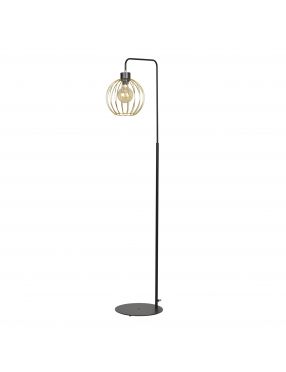 PINETA LP1 BLACK 559/LP1 lampa podłogowa złoty druciak najnowszy design EMIBIG