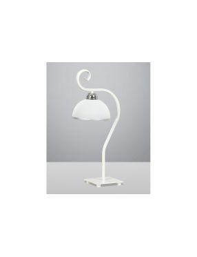 WIVARA LN1 WHITE 840/LN1 klasyczna lampka nocna szklany biały klosz dużo światła EMIBIG