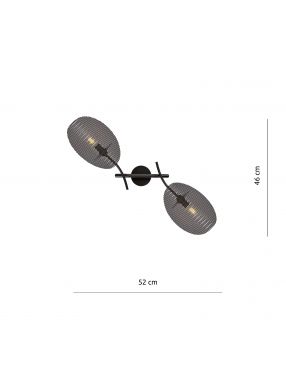 GLADIO 2 BLACK 1170/K2 lampa sufitowa żyrandol nowoczesny EMIBIG