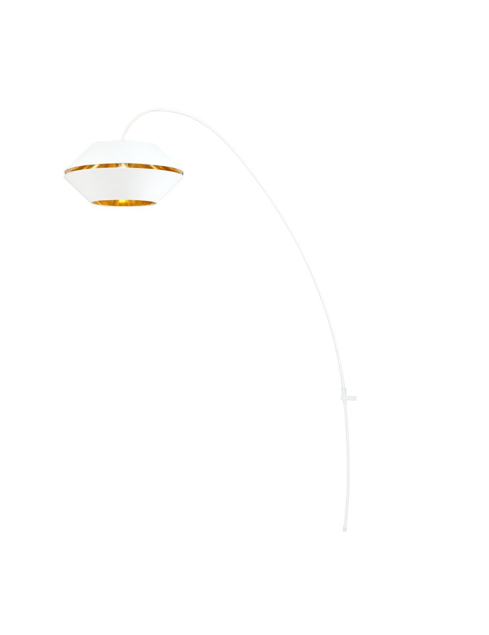 TIARA 1 WHITE/GOLD 1226/1 nowoczesna lampa stojąca design EMIBIG