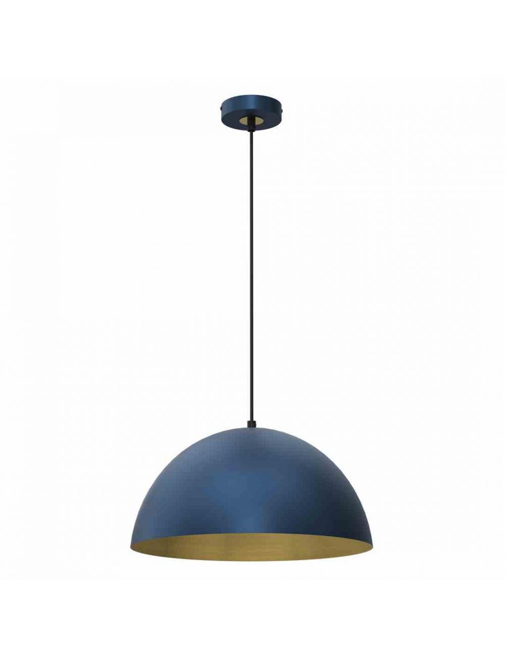 Lampa wisząca BETA NAVY BLUE/GOLD 1xE27 35cm
