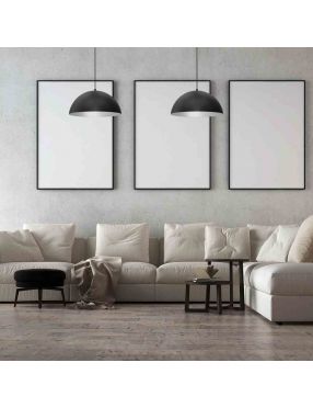 Lampa wisząca BETA BLACK/WHITE 1xE27 45cm